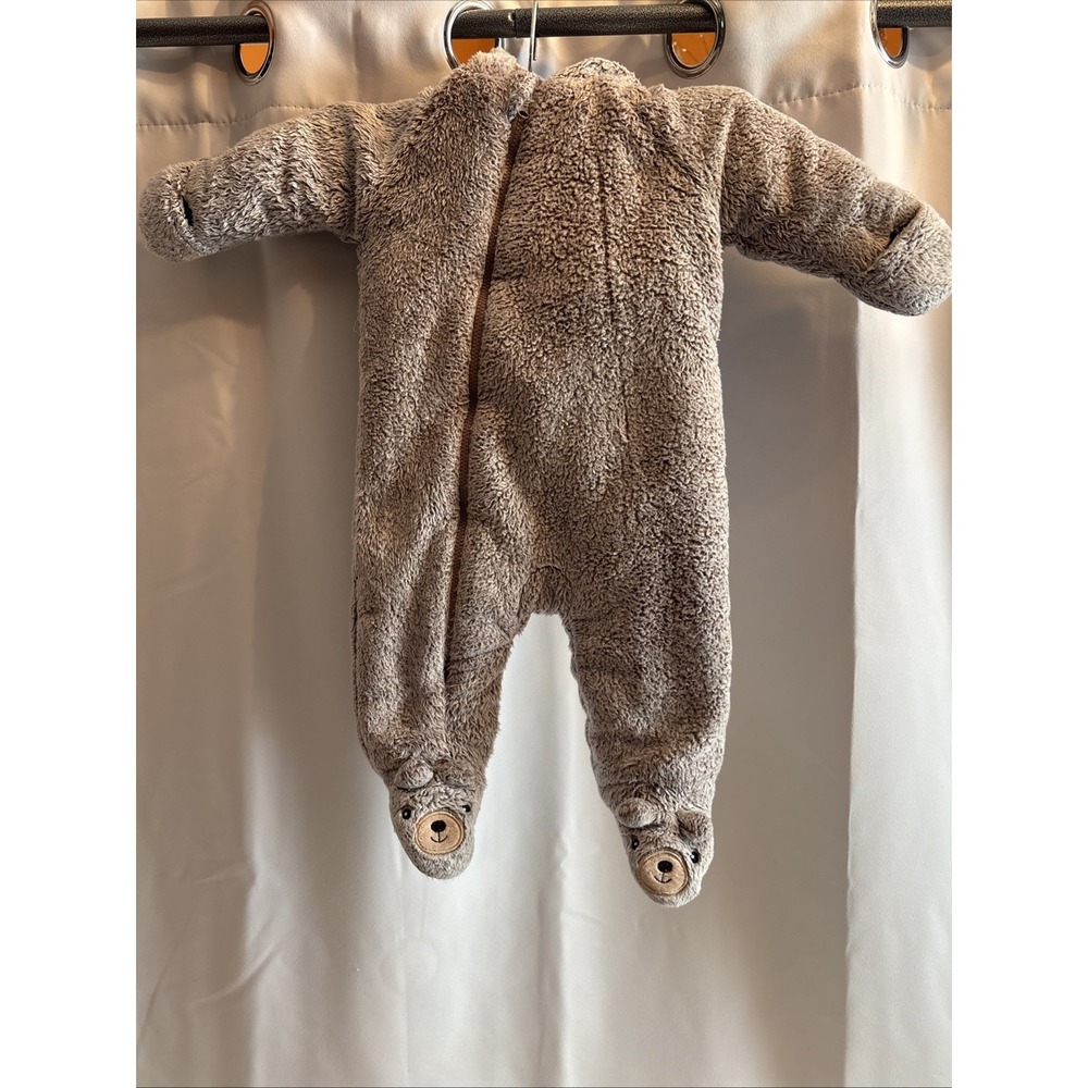Koala Baby‎ Infant One Piece Faux Fur Teddy Bear Pram Suit Size 3-6M Winter
